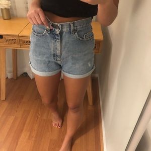 Lee High Waisted Jean shorts